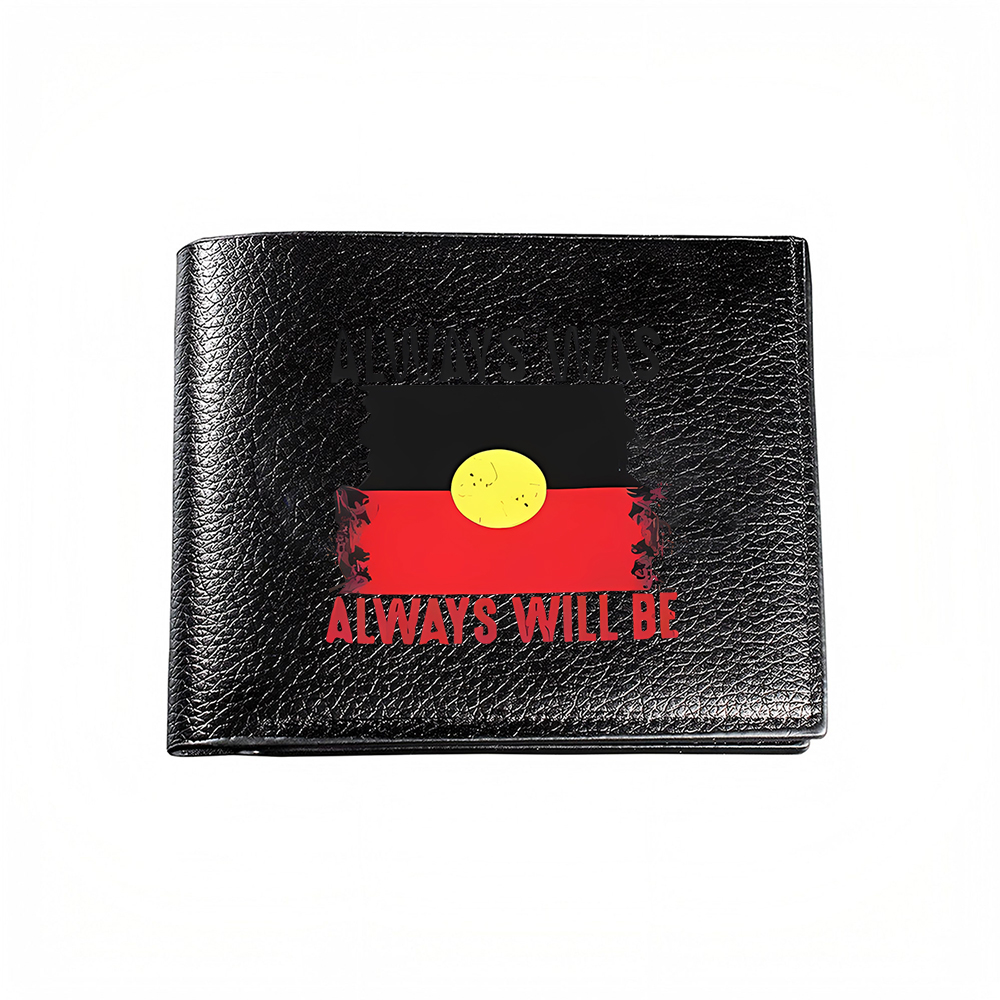 Interior Design Australia - Always Will Be กระเป๋าสตางค์ผู้ชายลายธงชาติออสเตรเลีย ที่ใส่บัตร แฟชั่นลำลอง