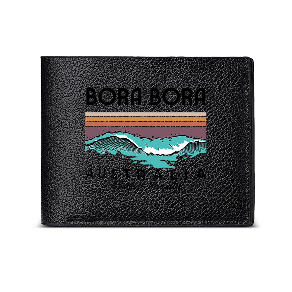 Interior Design Australia - กระเป๋าสตางค์ผู้ชายลายคลื่น Bora Bora Australia ดีไซน์ลำลอง สำหรับธุรกิจ