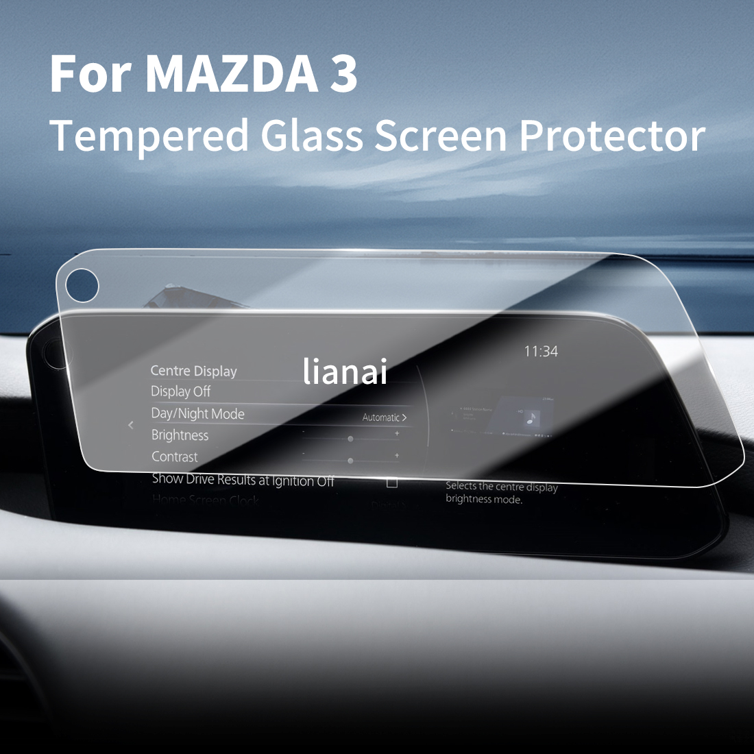 Interior Design Hd - ฟิล์มกันรอยหน้าจอสำหรับ MAZDA 3 รุ่นปี 26 กระจกนิรภัย