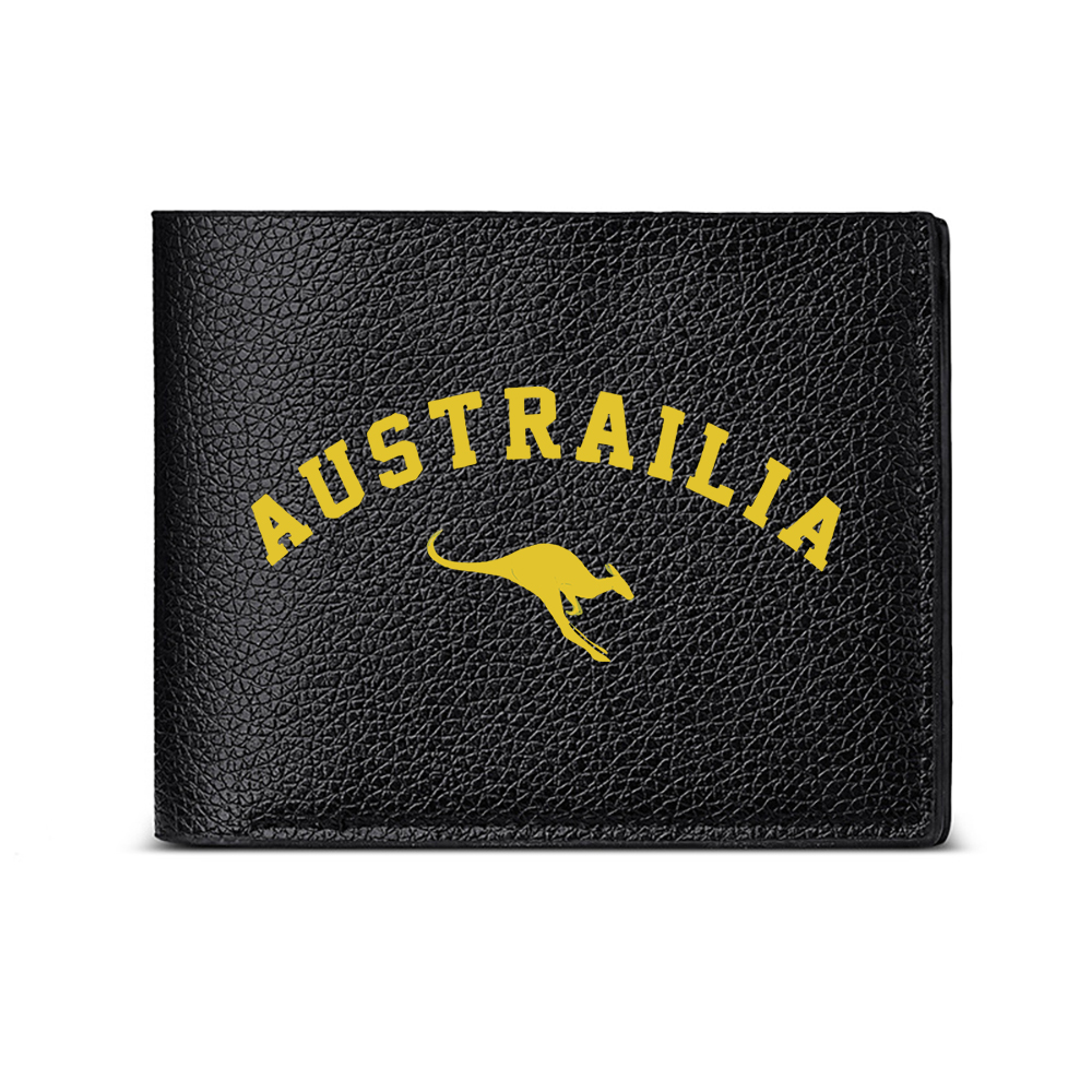 Interior Design Australia - กระเป๋าสตางค์ผู้ชายลายจิงโจ้จากออสเตรเลีย ที่ใส่บัตร ดีไซน์แฟชั่นลำลองสำหรับธุรกิจ