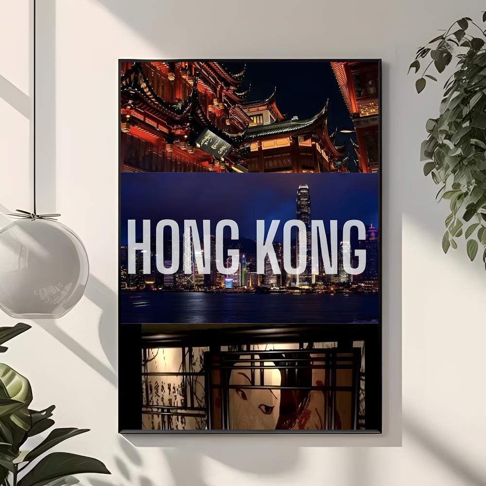ภาพโปสเตอร์ทิวทัศน์เมืองฮ่องกง - Interior Design Hongkong บทวิจารณ์และราคา