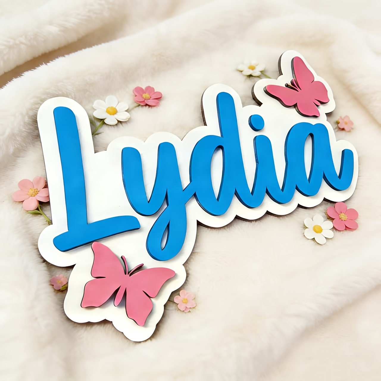 ป้ายชื่อห้องรูปผีเสื้อสีฟ้าและ - Interior Design Names บทวิจารณ์และราคา