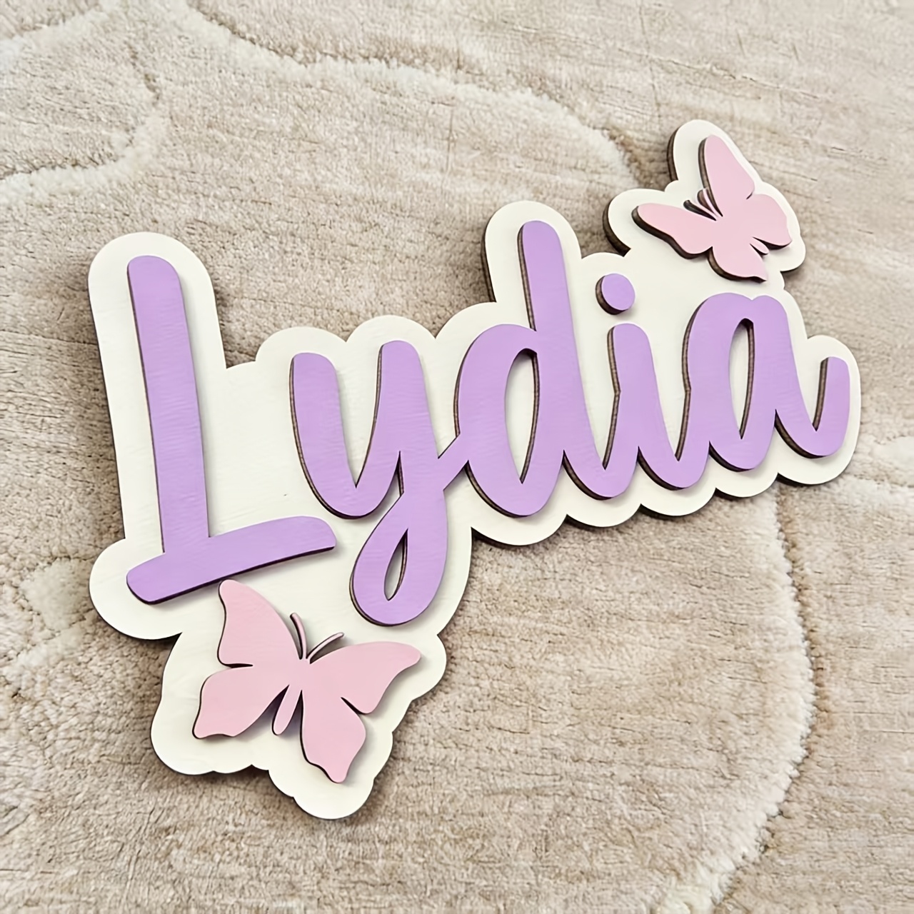 ป้ายชื่อห้องรูปผีเสื้อสีฟ้าและ - Interior Design Names บทวิจารณ์และราคา