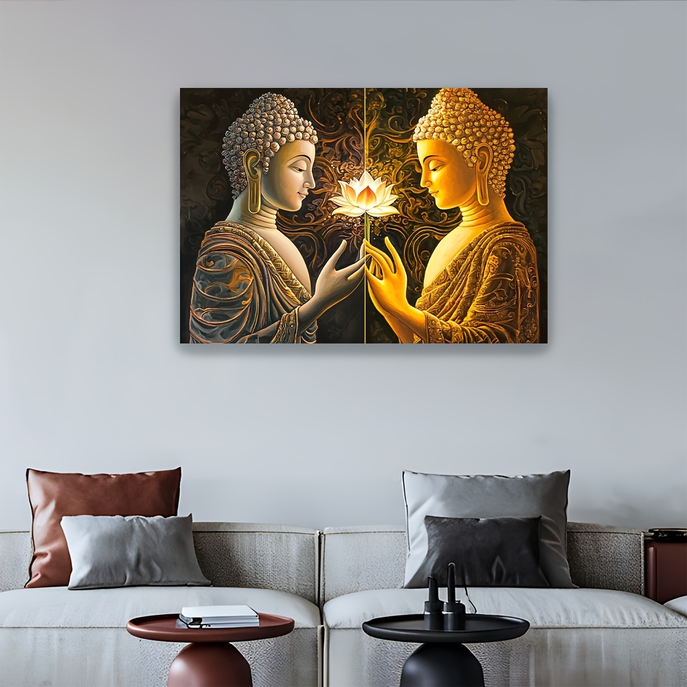 ผ้าแขวนผนังลายดอกบัวพระพุทธรูป - Interior Design Zen Style บทวิจารณ์และราคา