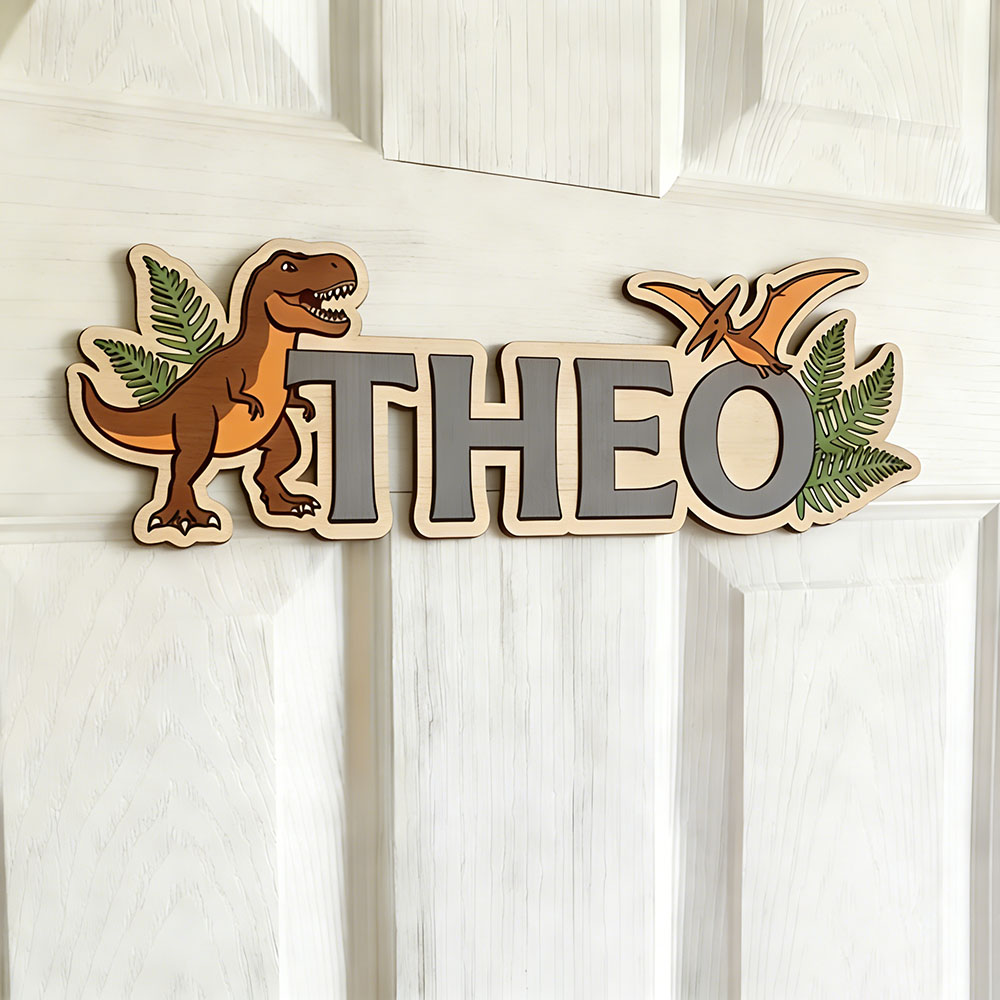 ป้ายชื่อไดโนเสาร์แบบกำหนดเองสำ - Interior Design Names บทวิจารณ์และราคา