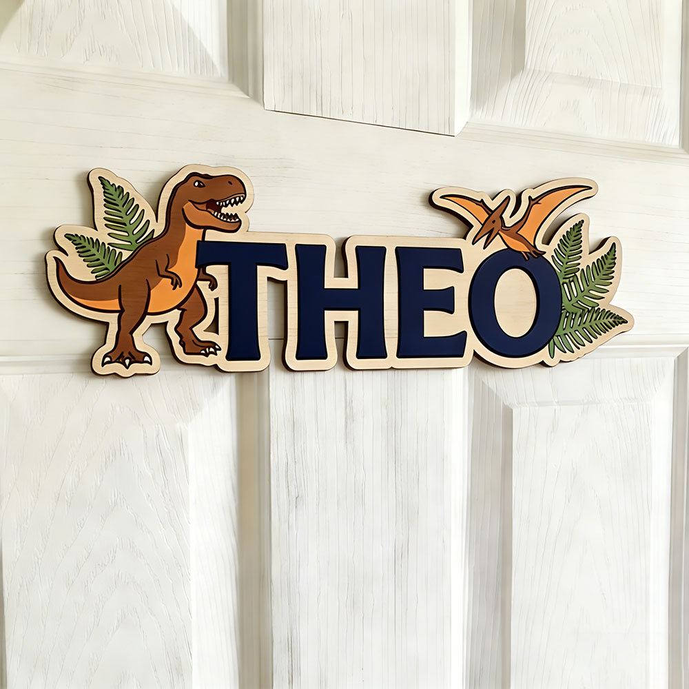 ป้ายชื่อไดโนเสาร์แบบกำหนดเองสำ - Interior Design Names บทวิจารณ์และราคา
