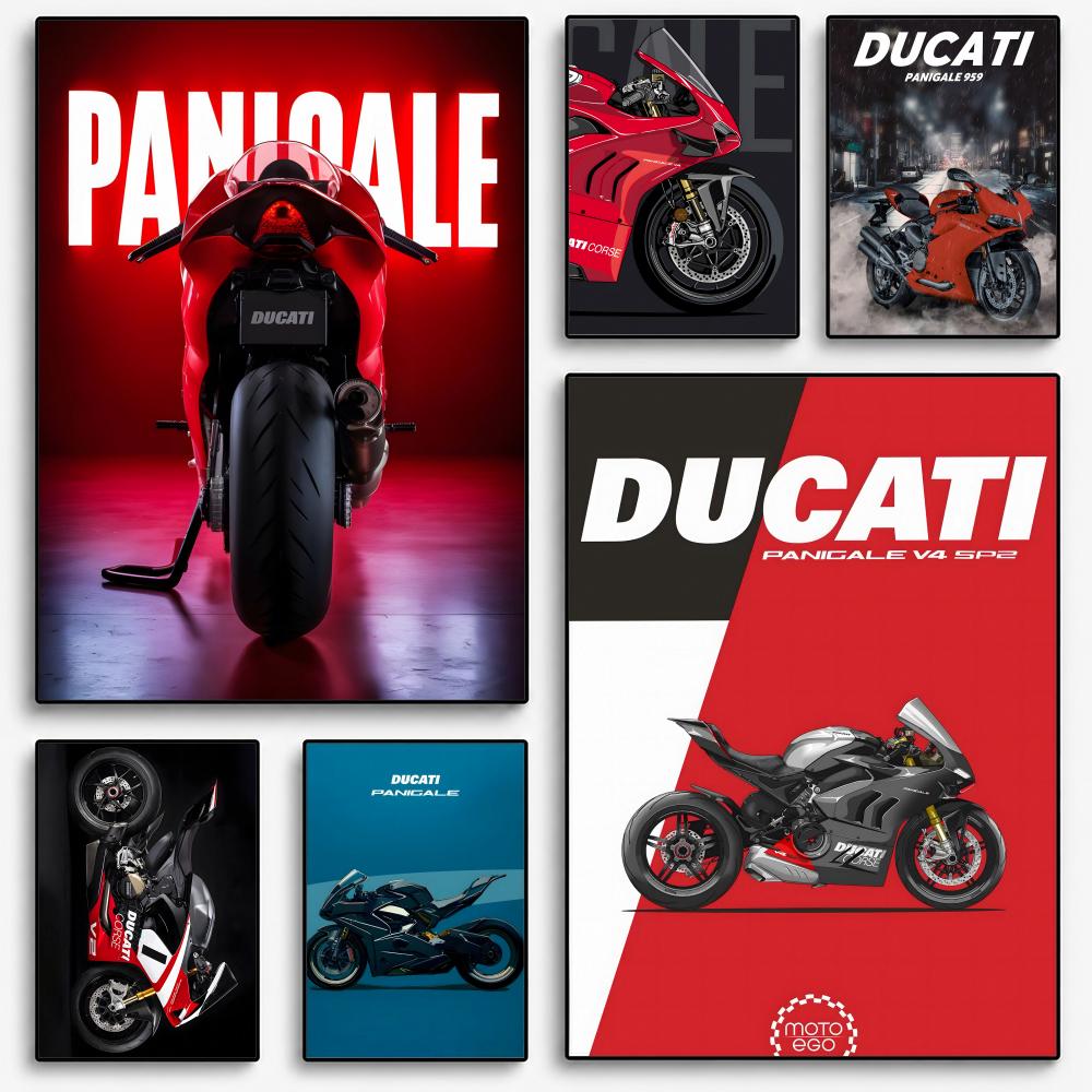 COOL DUCATI โปสเตอร์รถจักรยานย - Interior Design Poster บทวิจารณ์และราคา