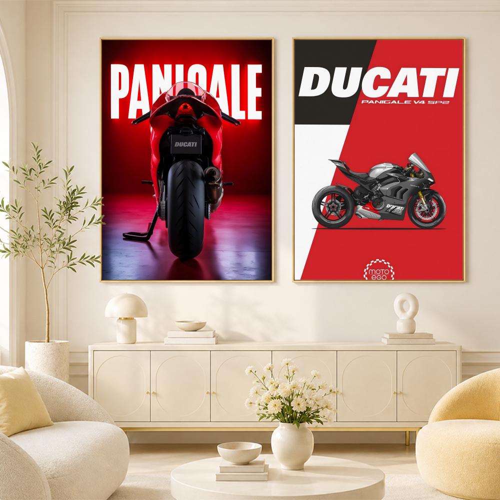 COOL DUCATI โปสเตอร์รถจักรยานย - Interior Design Poster บทวิจารณ์และราคา