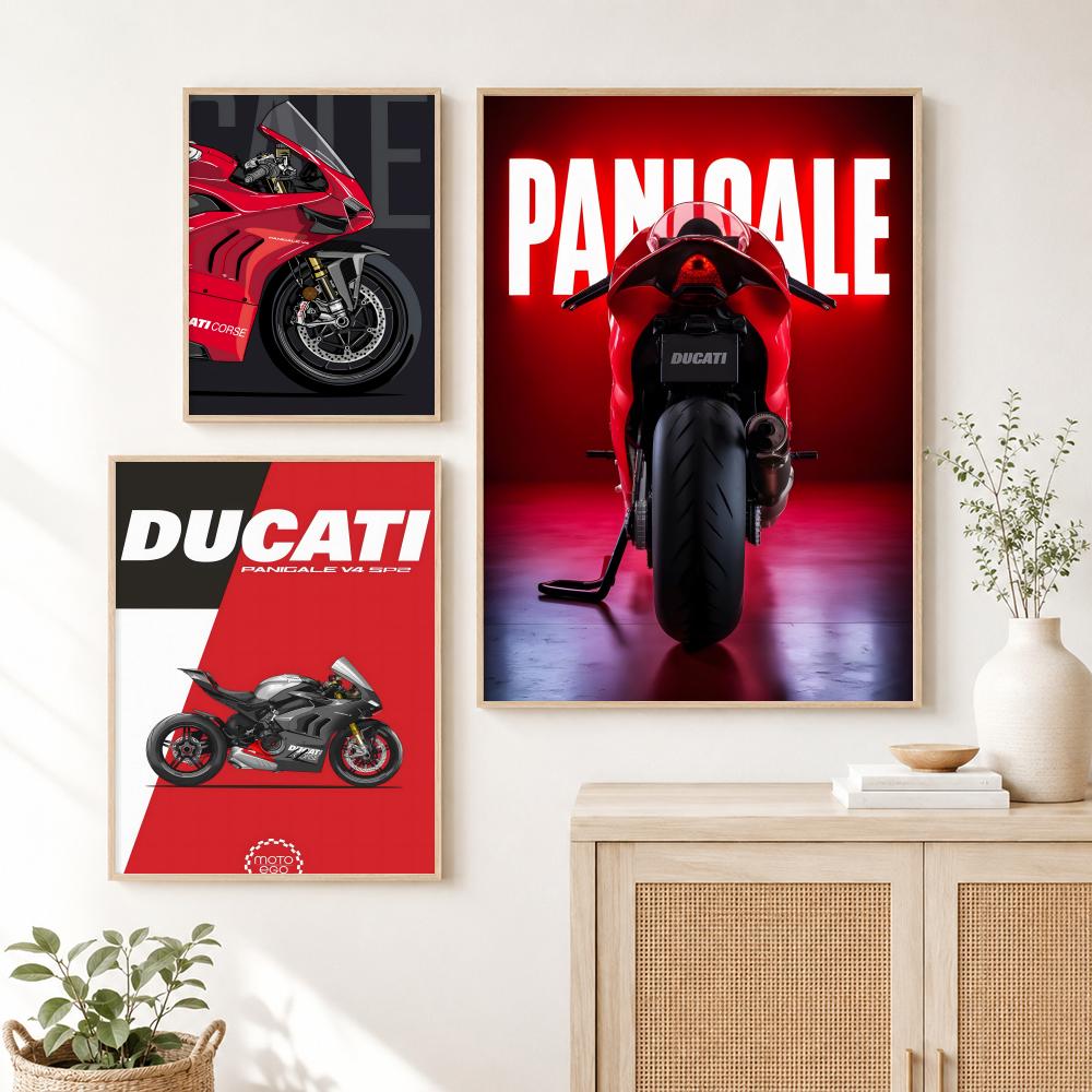 COOL DUCATI โปสเตอร์รถจักรยานย - Interior Design Poster บทวิจารณ์และราคา