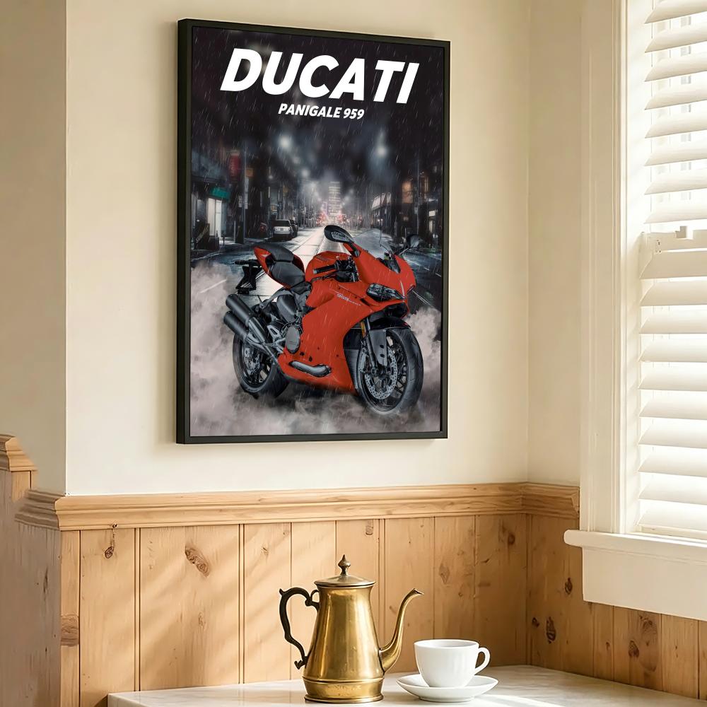 COOL DUCATI โปสเตอร์รถจักรยานย - Interior Design Poster บทวิจารณ์และราคา