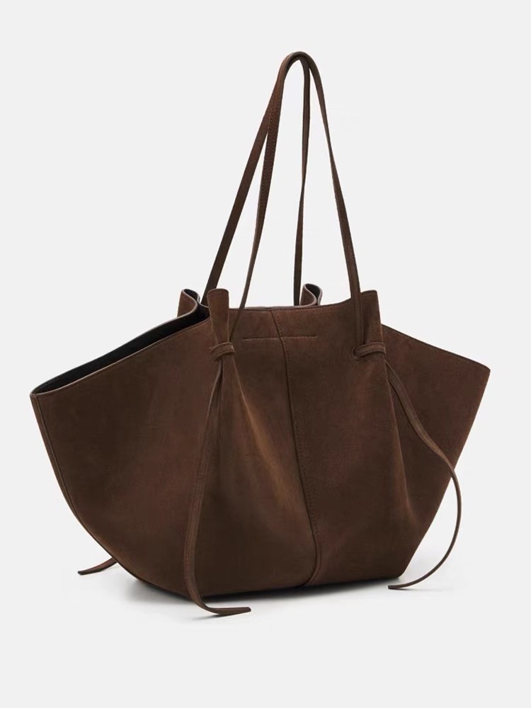 Faux Suede Tote กระเป๋าผู้หญิง - Interior Design Names บทวิจารณ์และราคา