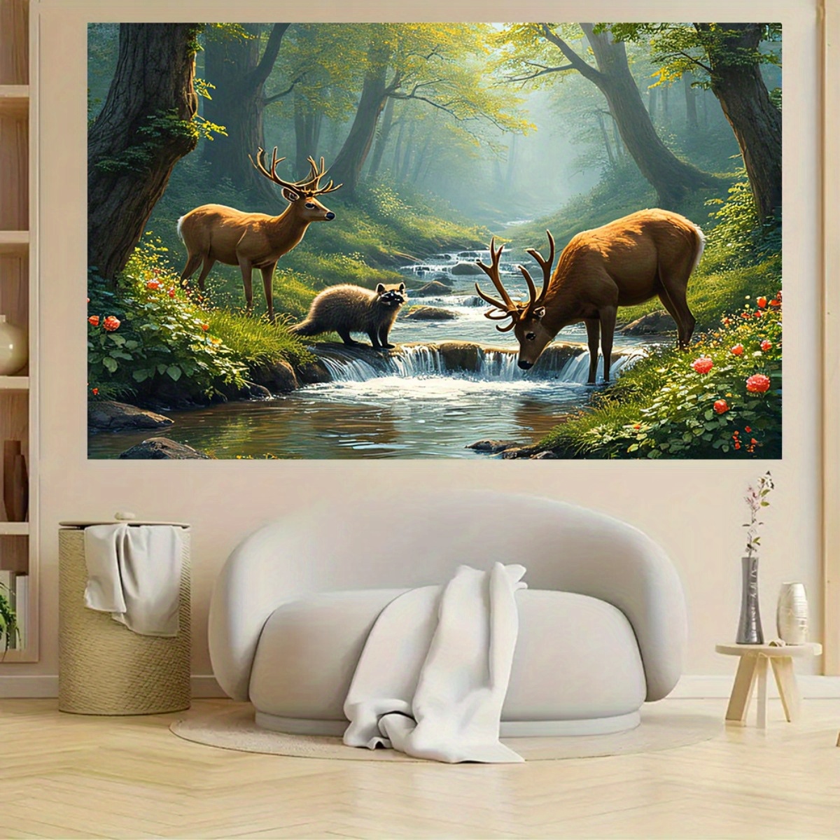 ภาพจิตรกรรมฝาผนัง 2 มิติ ลายป่ - Interior Design Hd บทวิจารณ์และราคา